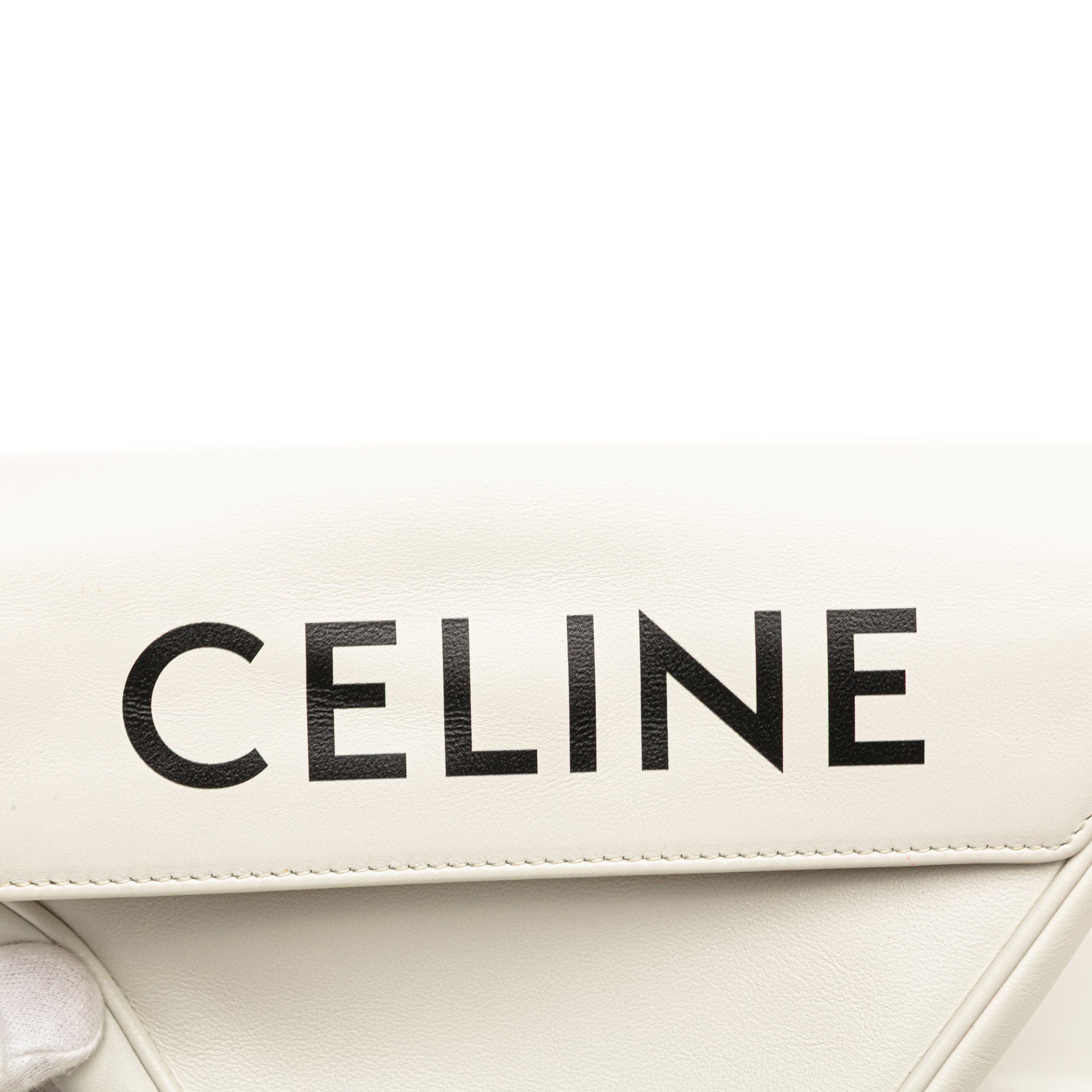 Smooth Calfskin Logo Triangle Crossbody