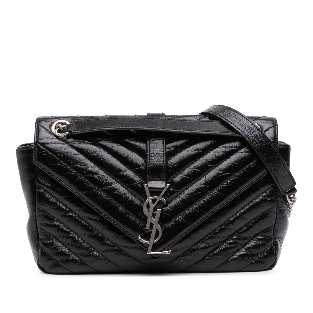 Medium Crinkled Calfskin Punk Chain Bag
