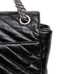 Medium Crinkled Calfskin Punk Chain Bag