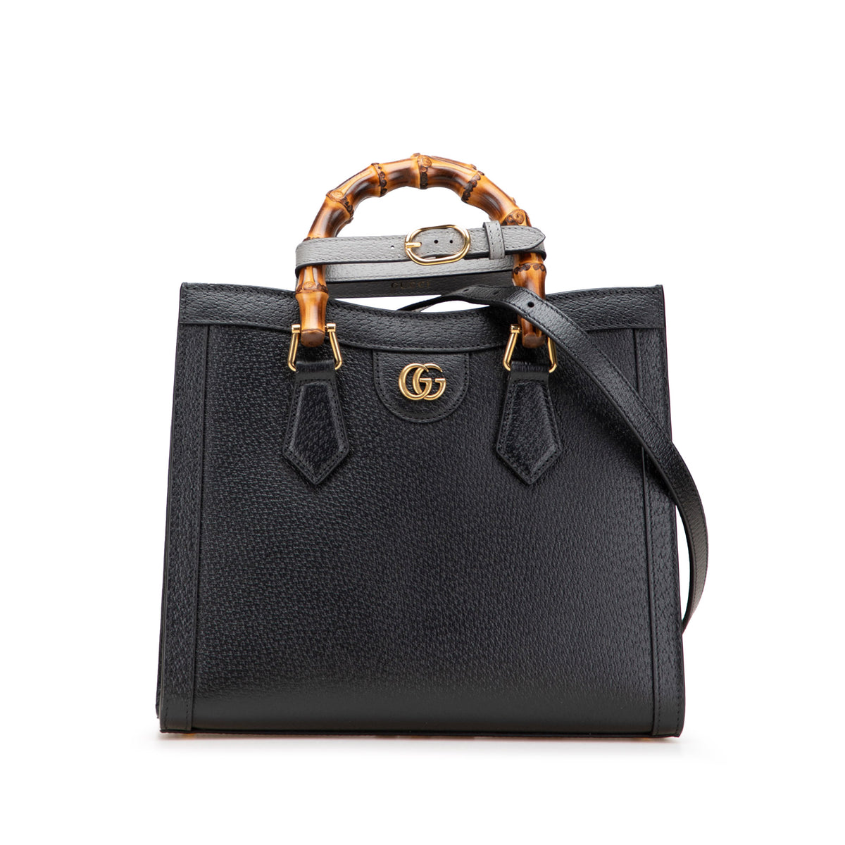 Small Leather Bamboo Diana Satchel