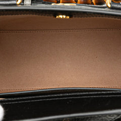 Small Leather Bamboo Diana Satchel