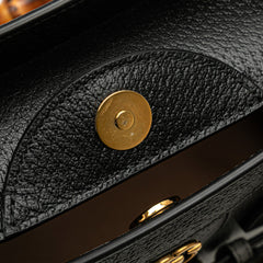 Small Leather Bamboo Diana Satchel