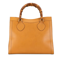 Medium Leather Bamboo Diana Tote