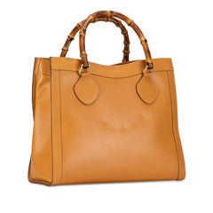 Medium Leather Bamboo Diana Tote