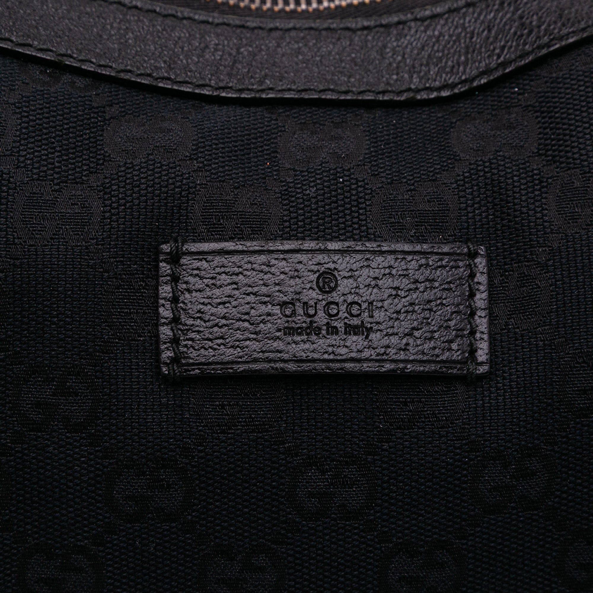 Medium GG Canvas Web Half Moon Crossbody