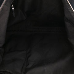 Medium GG Canvas Web Half Moon Crossbody