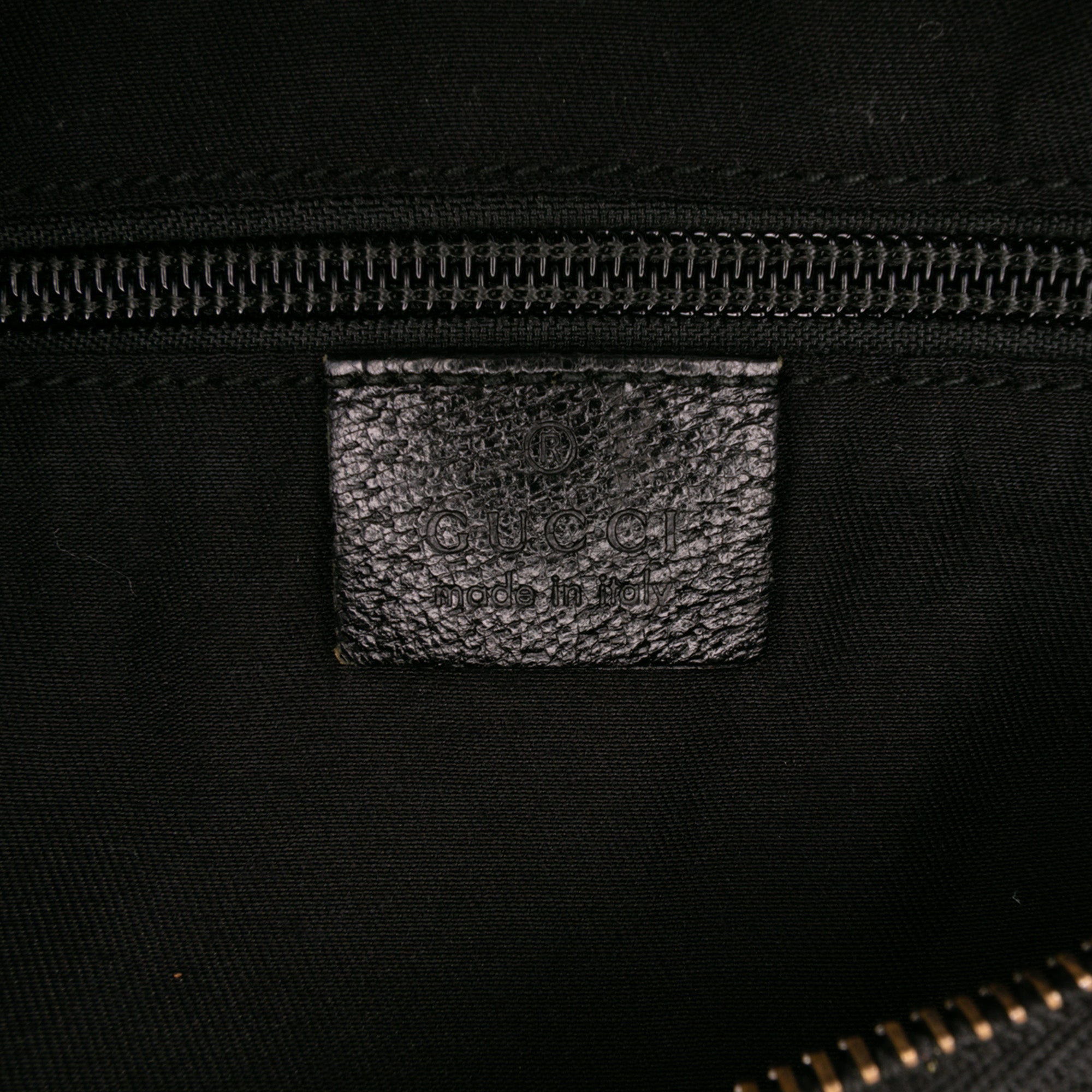 Medium GG Canvas Web Half Moon Crossbody