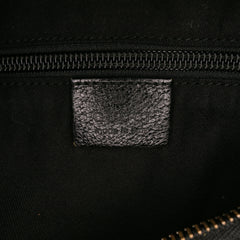 Medium GG Canvas Web Half Moon Crossbody