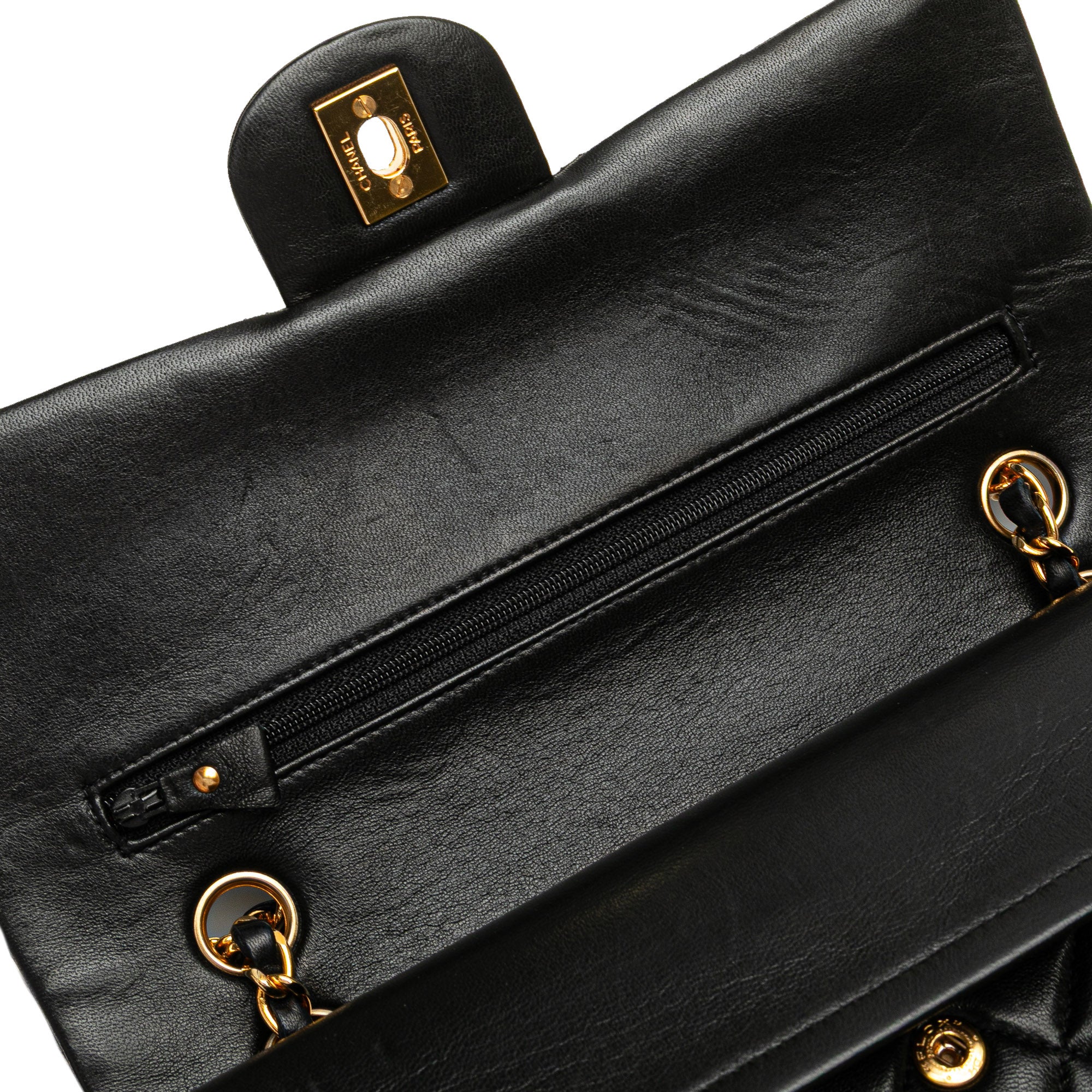 Medium Classic Lambskin Double Flap