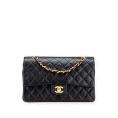 Medium Classic Lambskin Double Flap