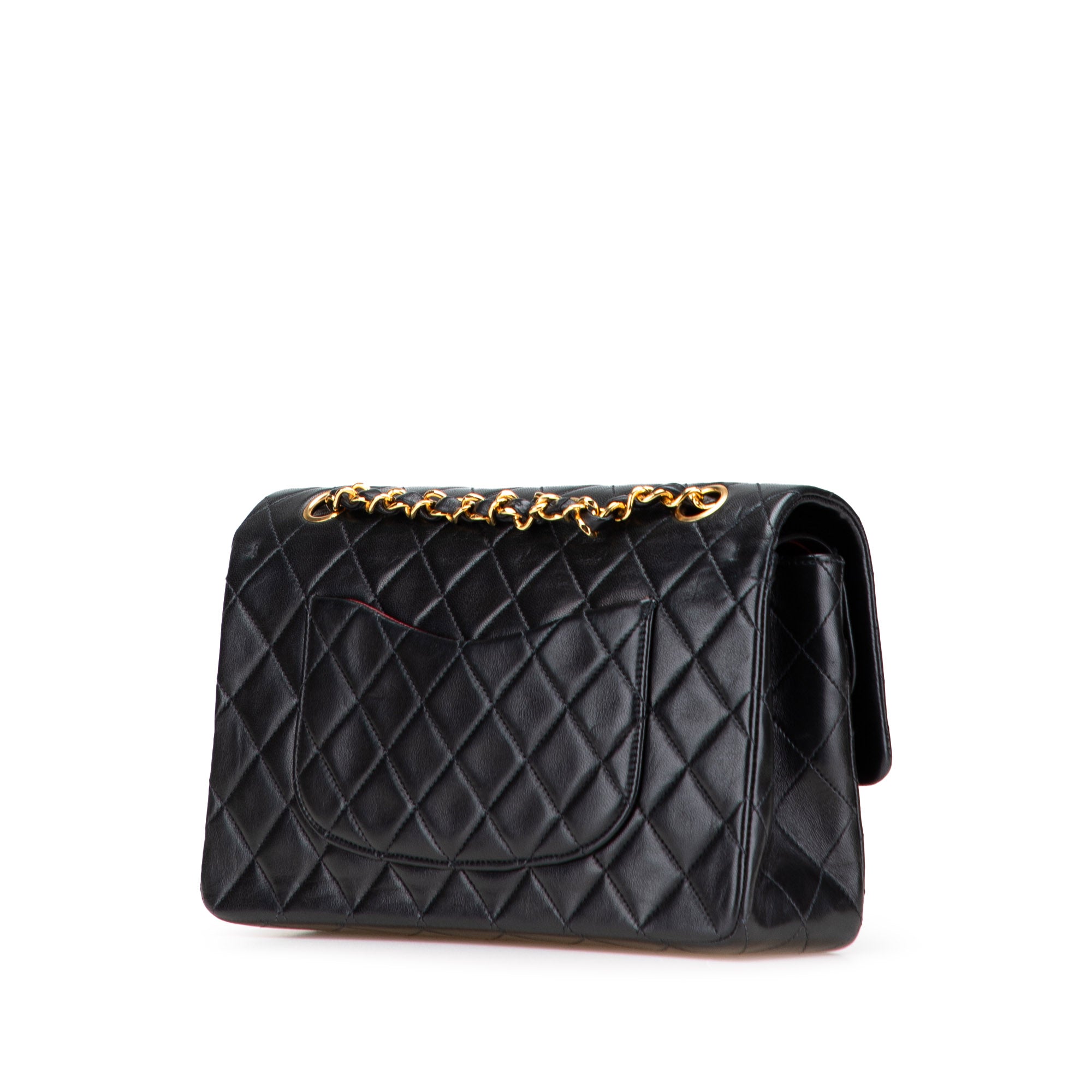 Medium Classic Lambskin Double Flap