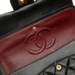 Medium Classic Lambskin Double Flap