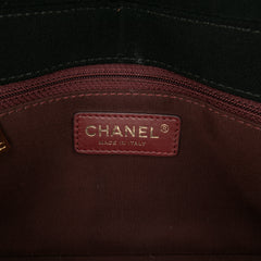 Small Bicolor Quilted Grosgrain Satin Small Mademoiselle Double Flap