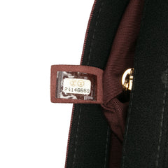 Small Bicolor Quilted Grosgrain Satin Small Mademoiselle Double Flap