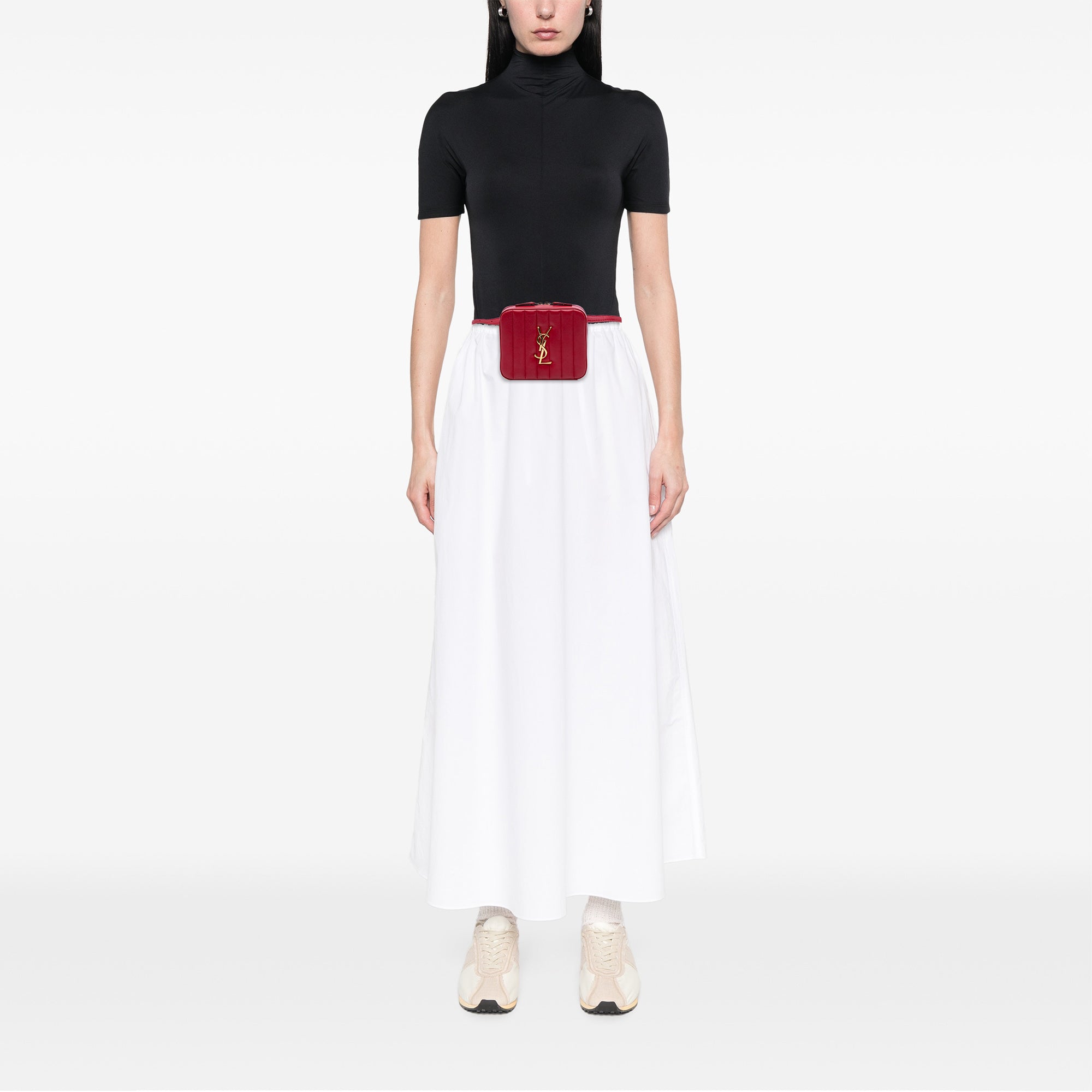 Lambskin Matelasse Monogram Vicky Belt Bag