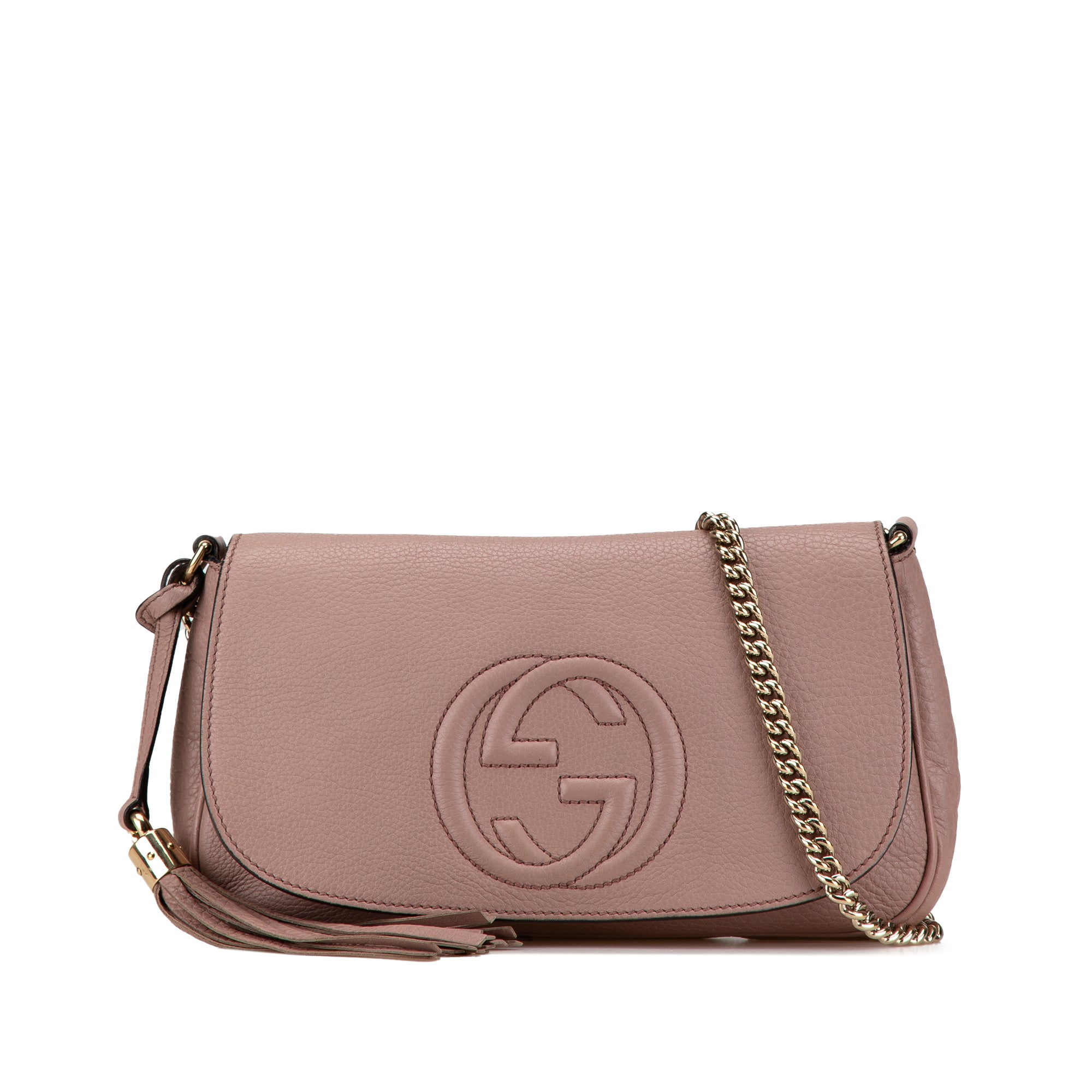 Medium Leather Soho Chain Flap Crossbody