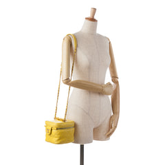 CC Quilted Lambskin Vanity Case