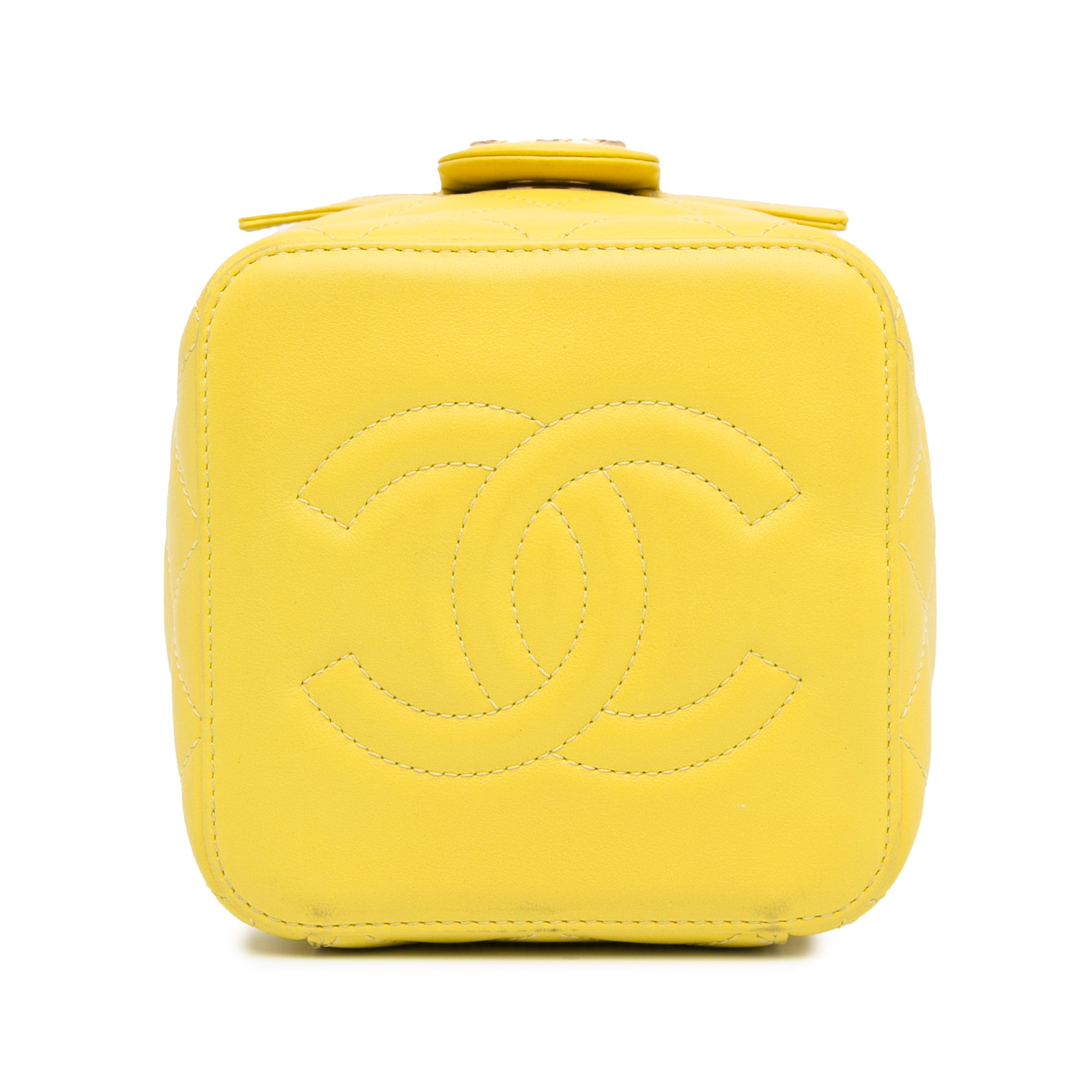 CC Quilted Lambskin Vanity Case