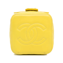 CC Quilted Lambskin Vanity Case