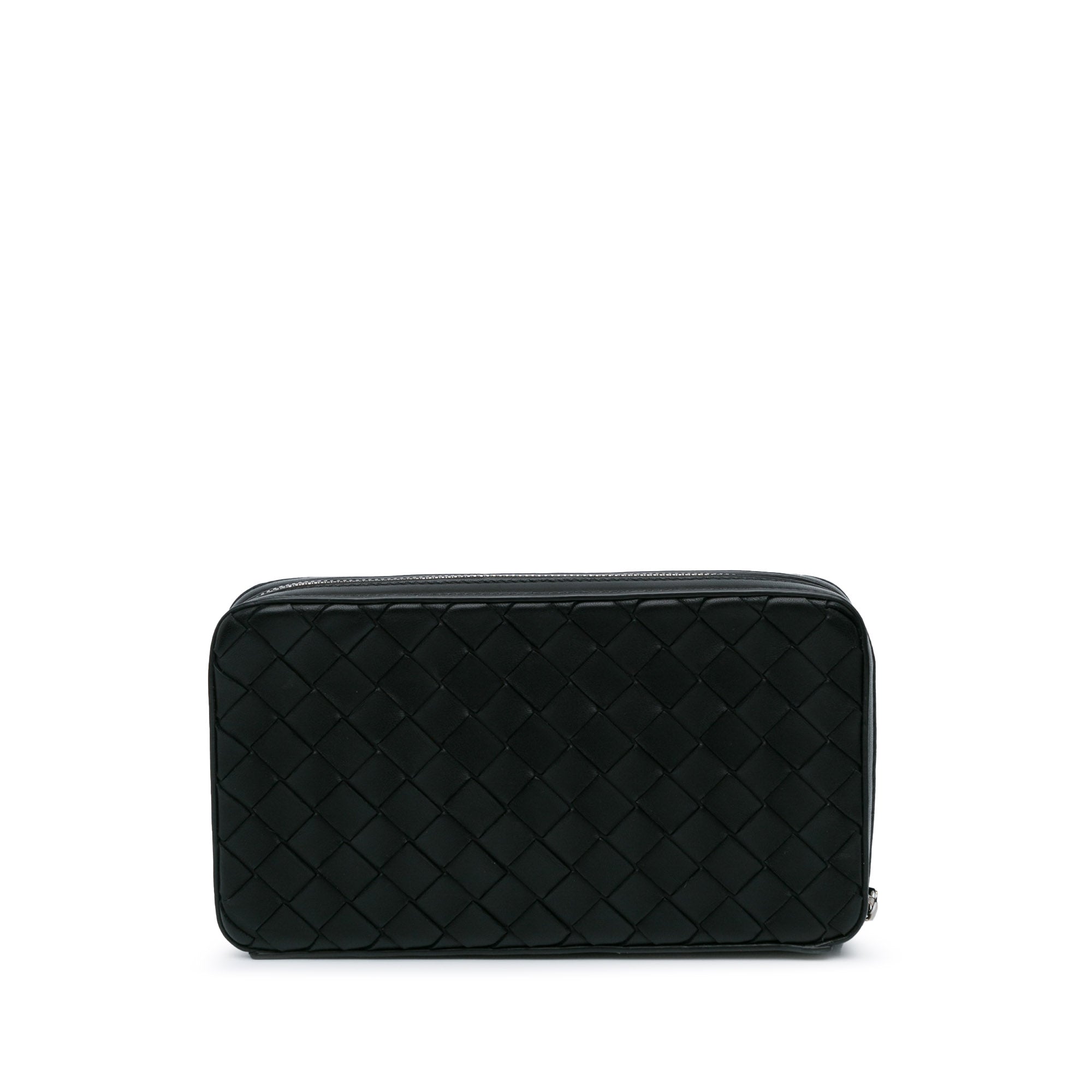 Intrecciato Leather Clutch