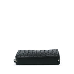 Intrecciato Leather Clutch