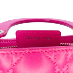 Medium Lambskin Cannage Lady Dior