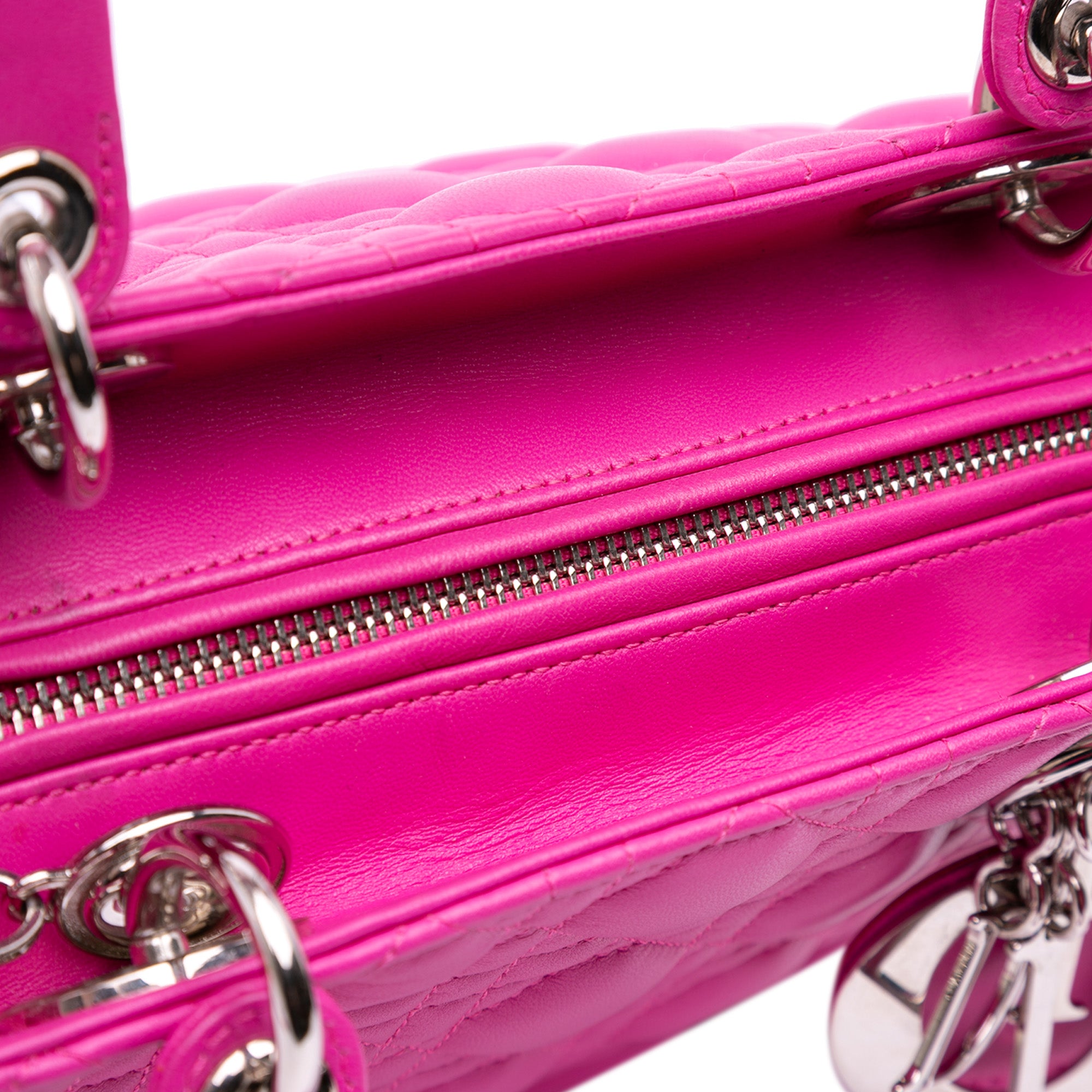 Medium Lambskin Cannage Lady Dior