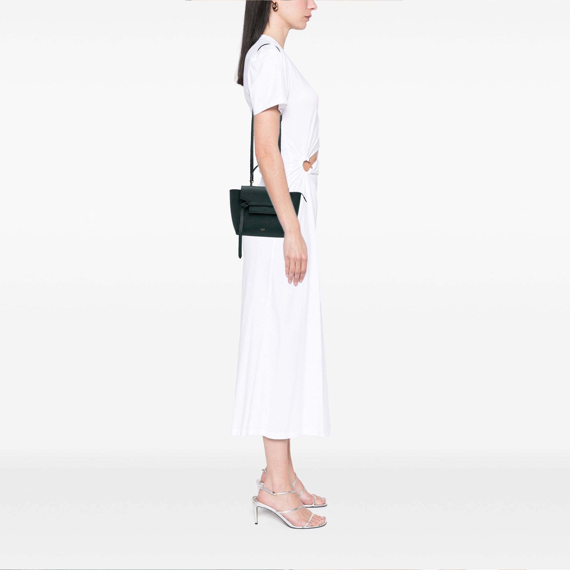 Nano Grained Calfskin Belt Bag