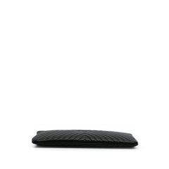 Large Diagonal Chevron Calfskin Tassel O Case Clutch