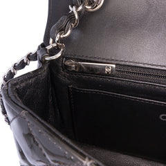 Mini Rectangular Bicolor Patent Single Flap