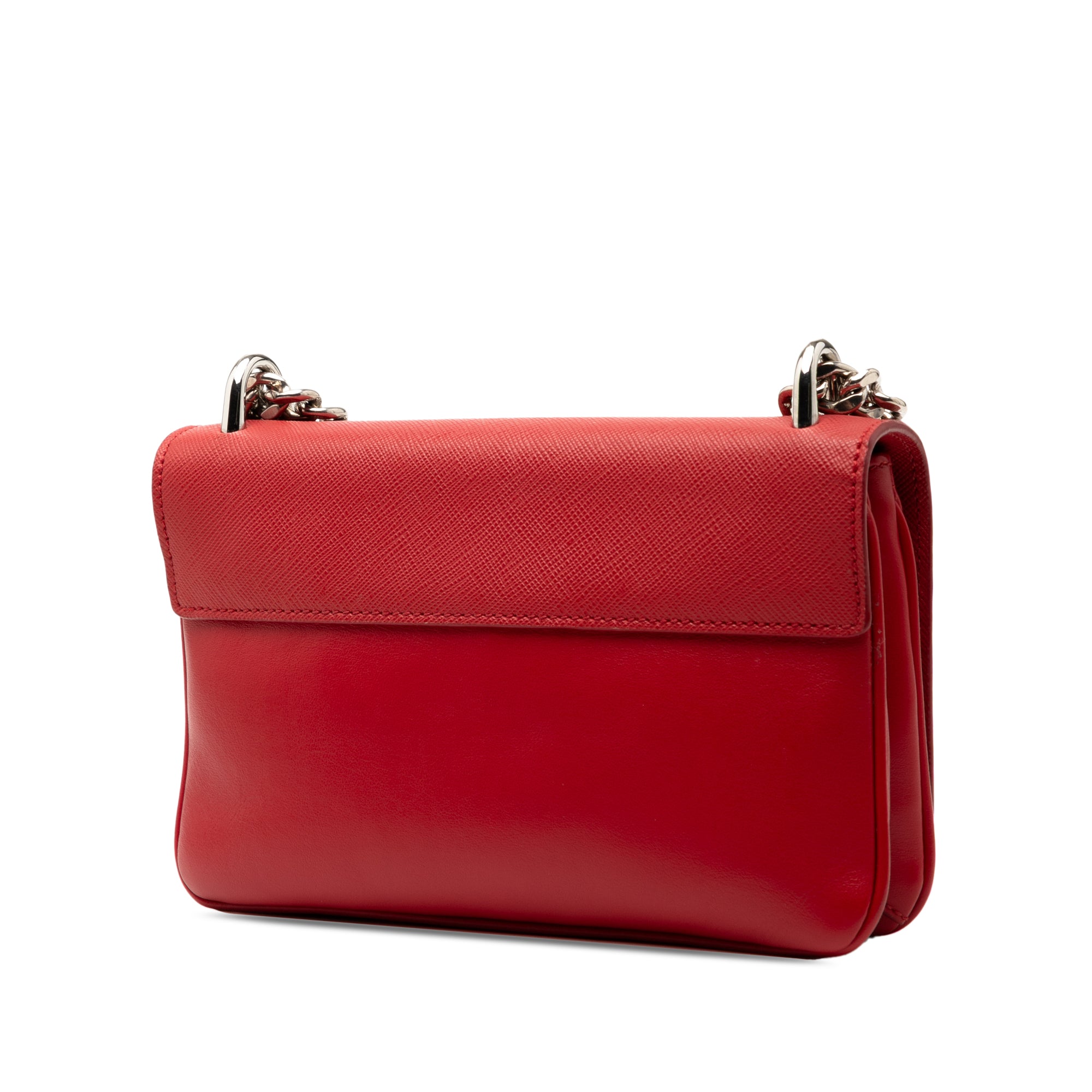 Saffiano and City Calf Chain Crossbody