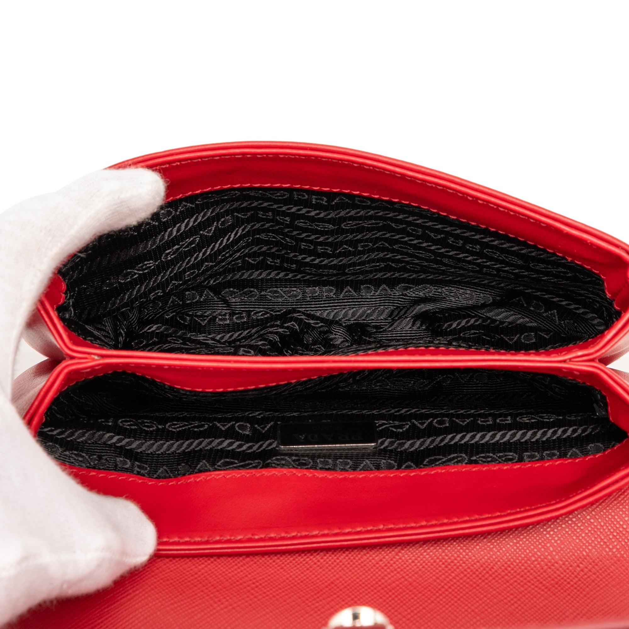 Saffiano and City Calf Chain Crossbody