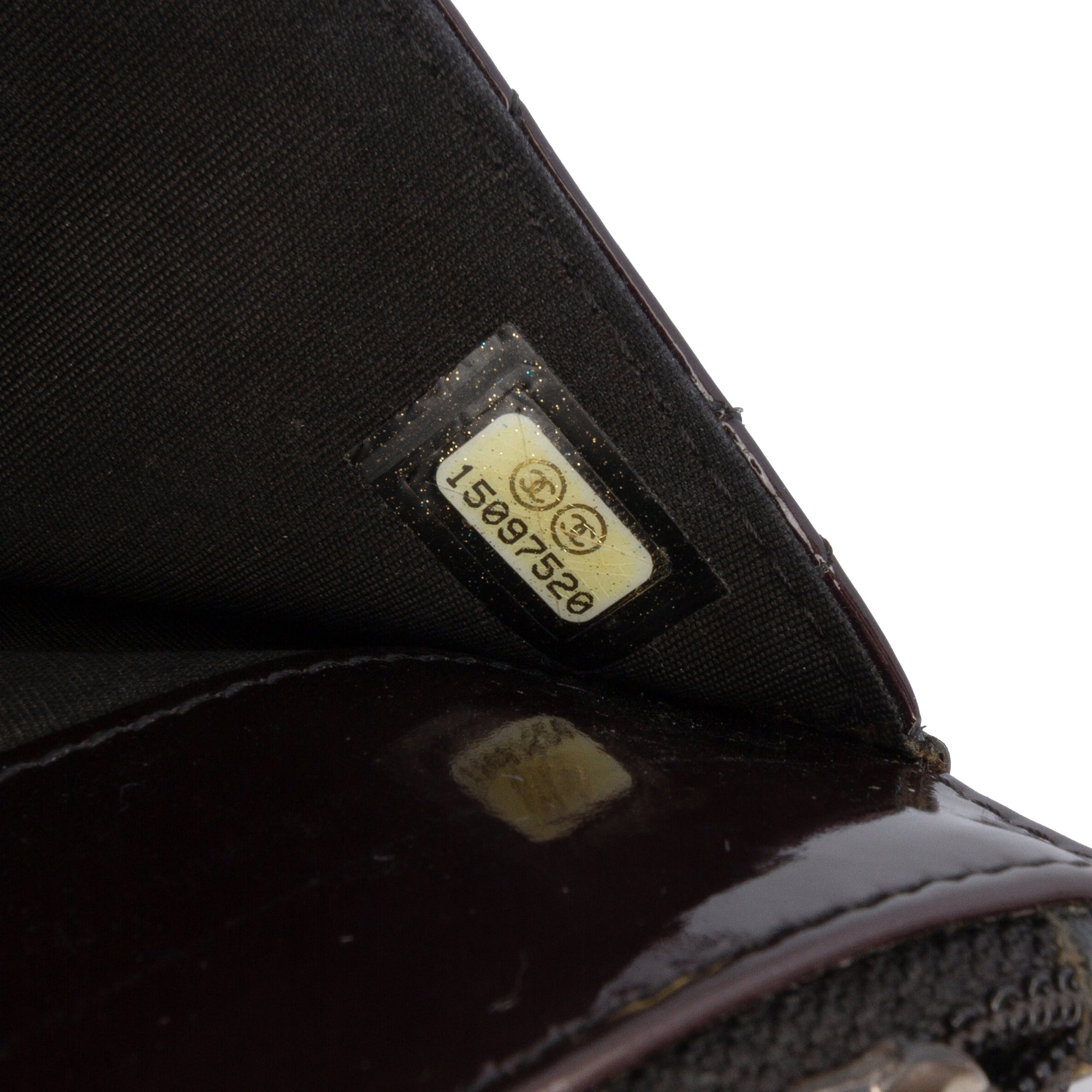 Quilted Patent Brilliant Wallet On Chain