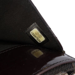 Quilted Patent Brilliant Wallet On Chain