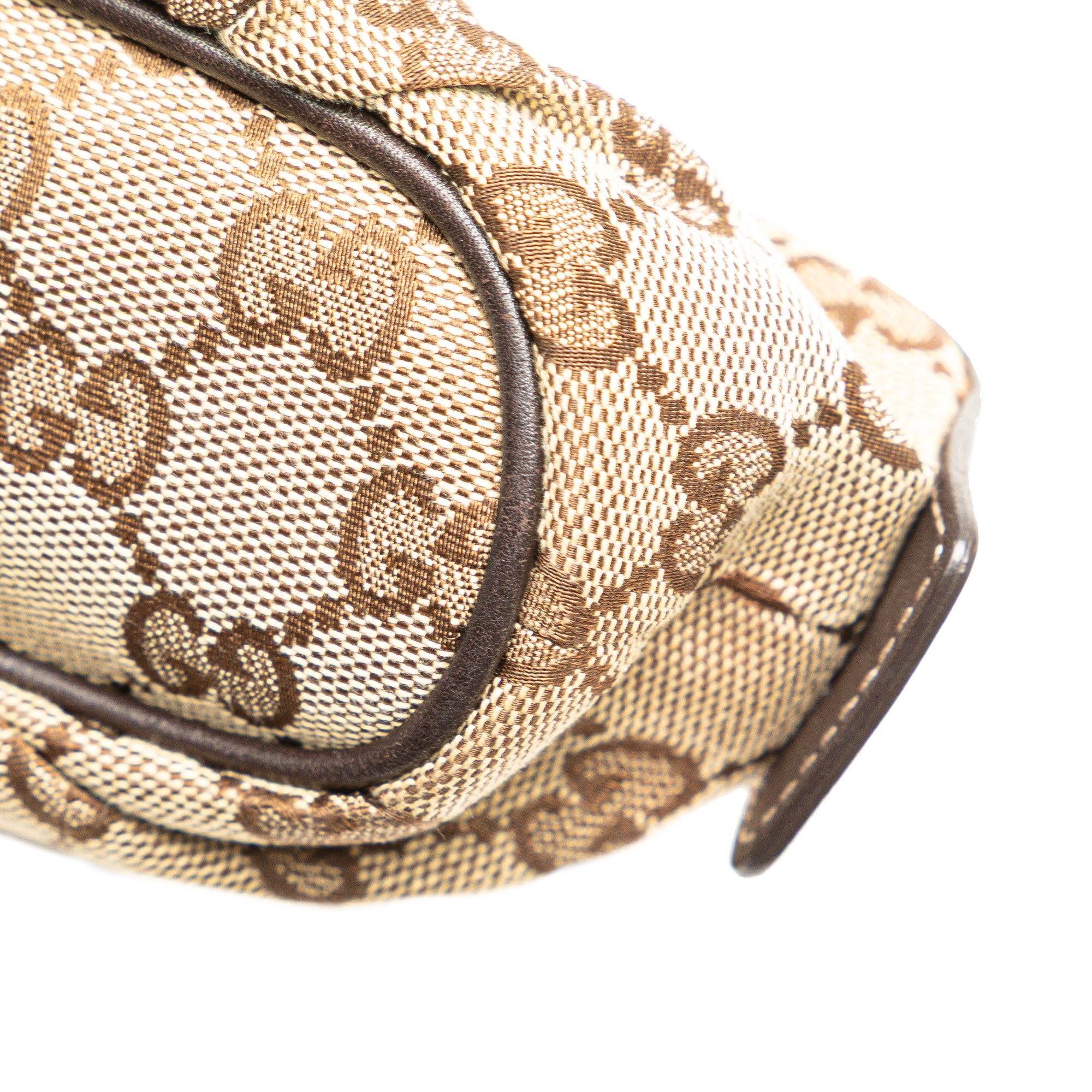 GG Canvas Bamboo Cosmetic Pouch