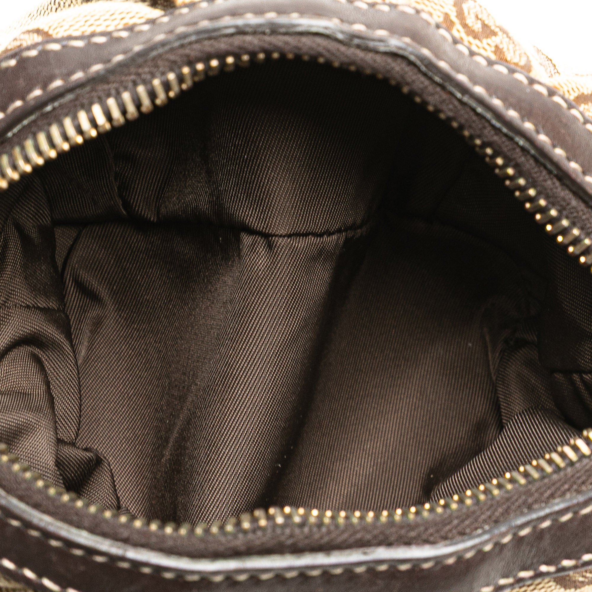 GG Canvas Bamboo Cosmetic Pouch
