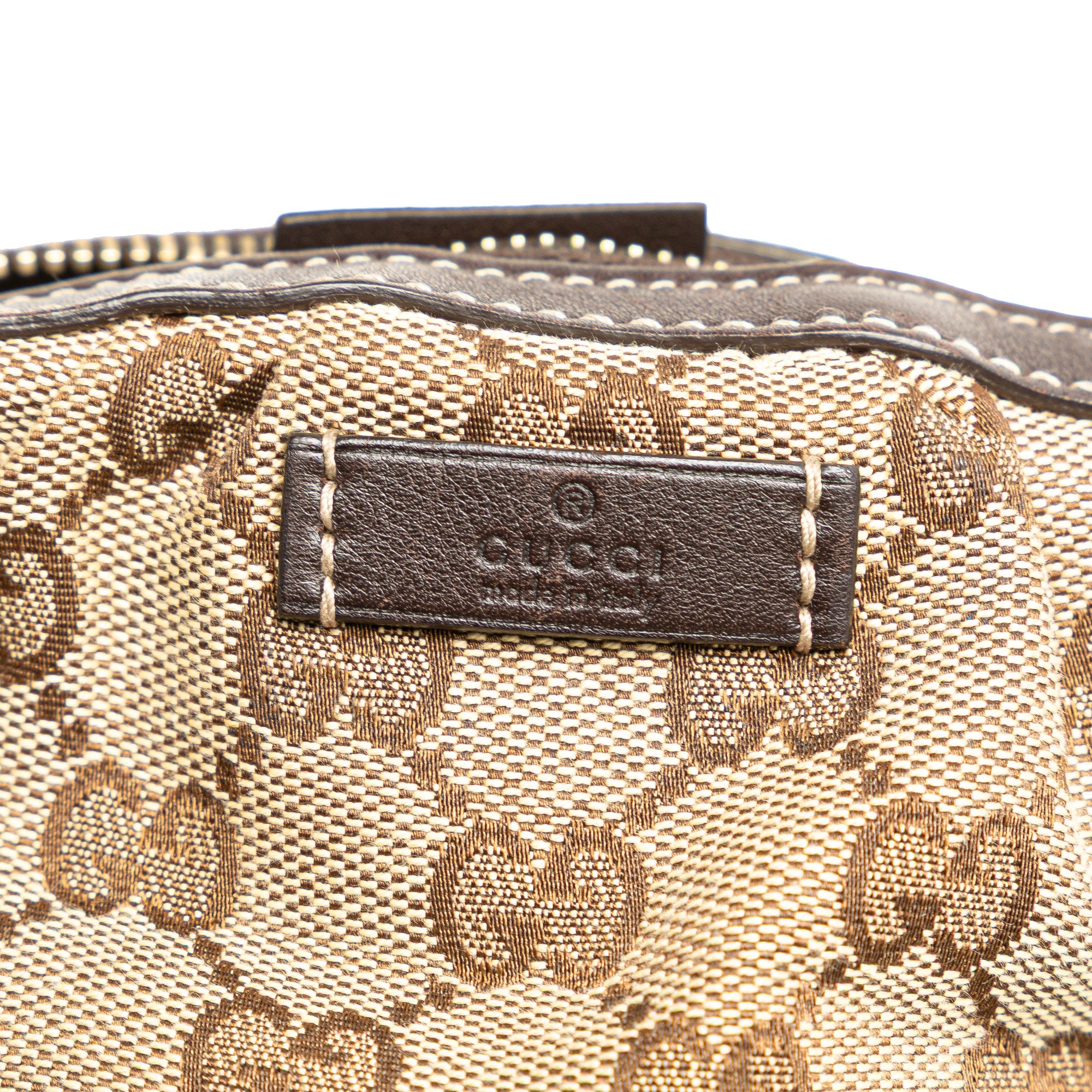 GG Canvas Bamboo Cosmetic Pouch