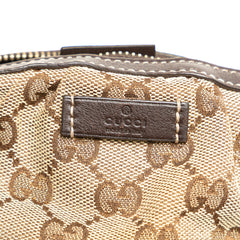 GG Canvas Bamboo Cosmetic Pouch