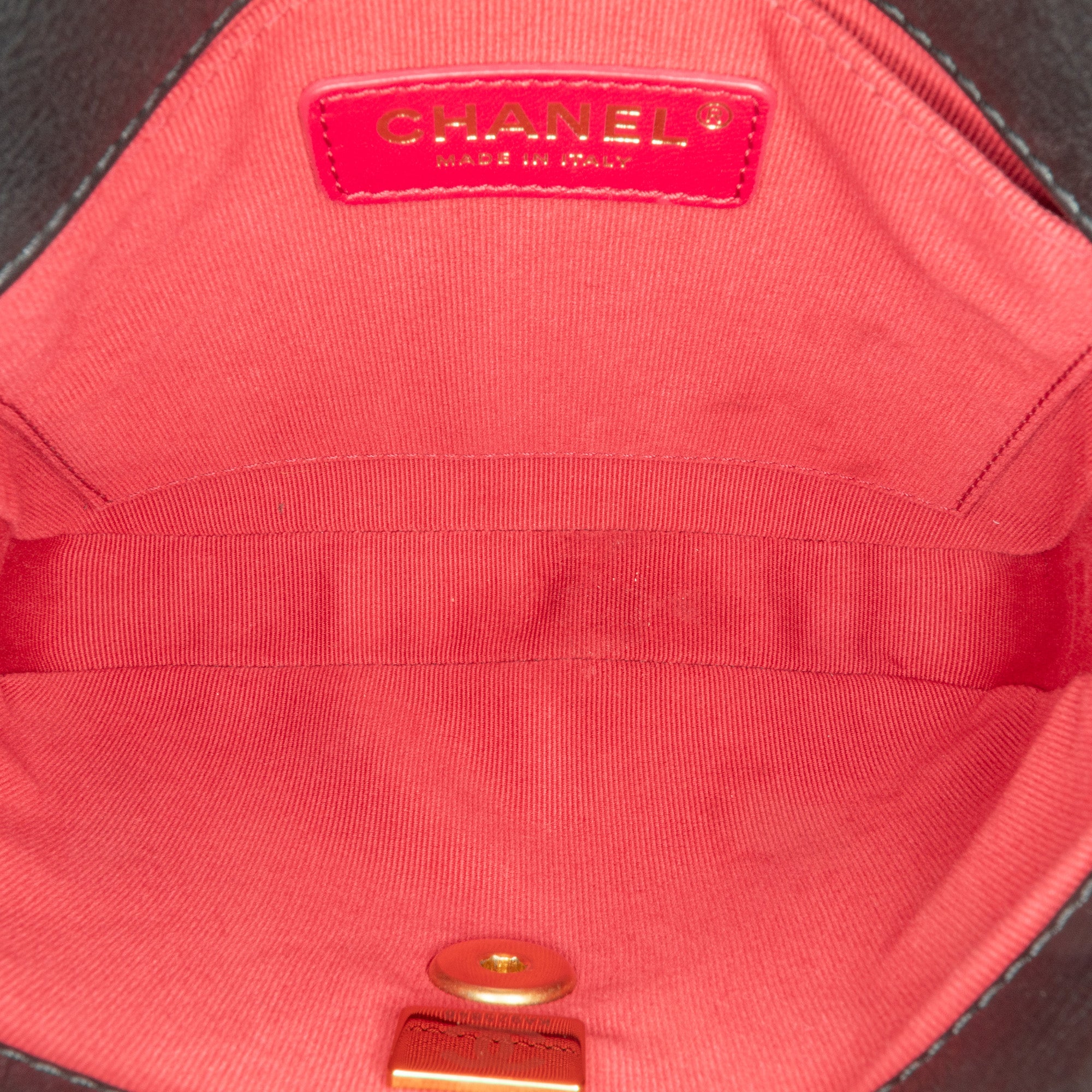 Small Quilted Calfskin Framing Chain Flap