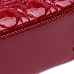 Medium Patent Cannage Lady Dior