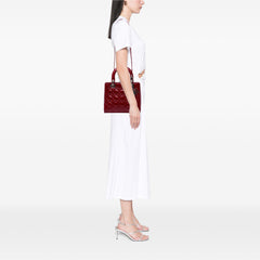 Medium Patent Cannage Lady Dior