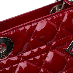 Medium Patent Cannage Lady Dior
