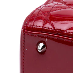Medium Patent Cannage Lady Dior