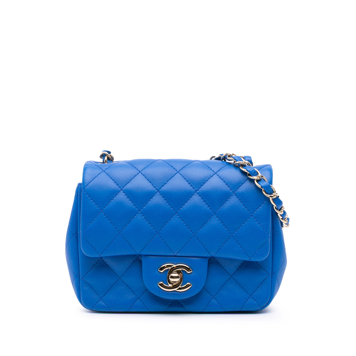 Mini Square Classic Lambskin Single Flap