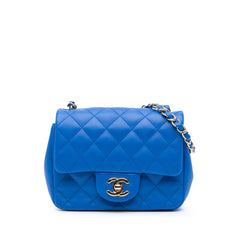 Mini Square Classic Lambskin Single Flap