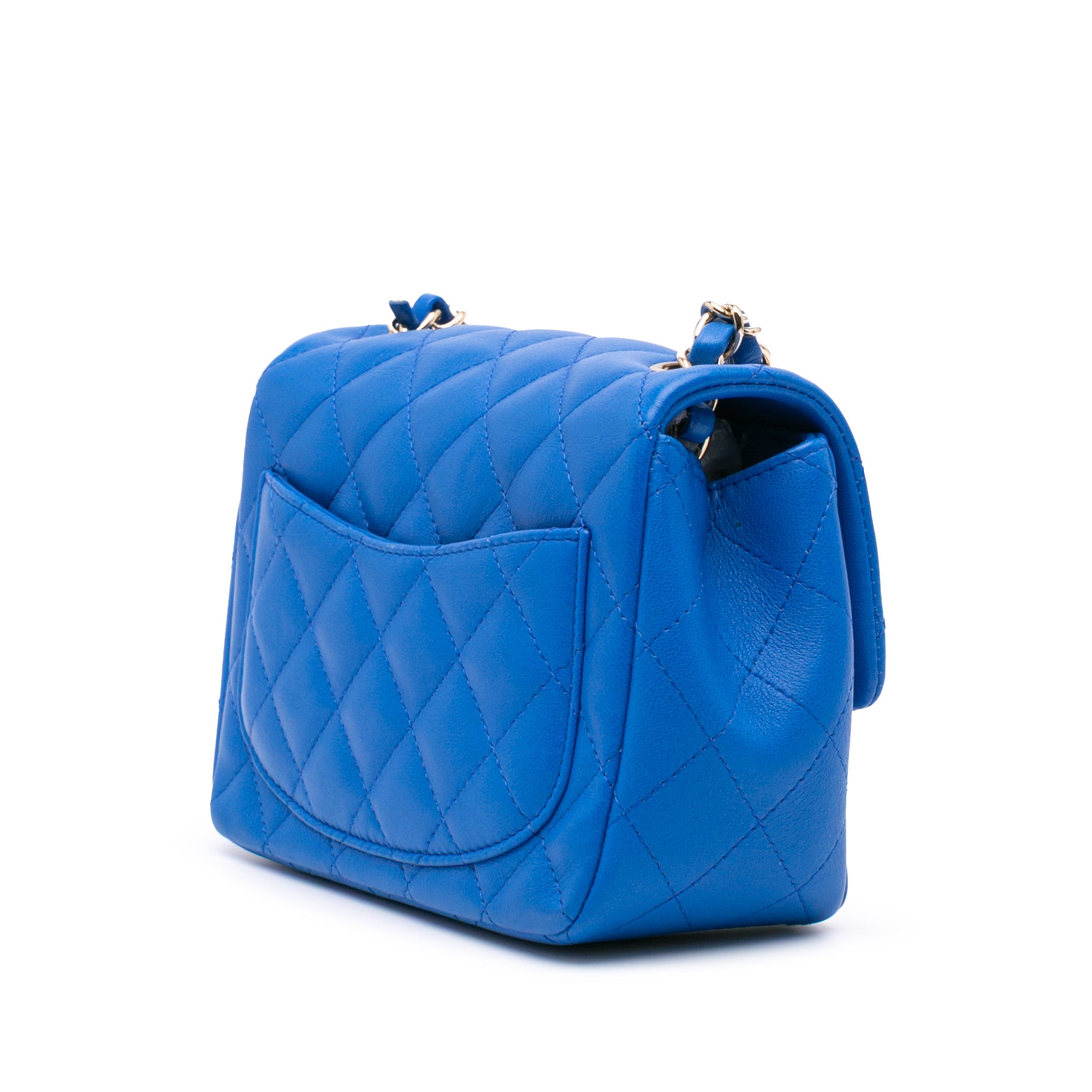 Mini Square Classic Lambskin Single Flap