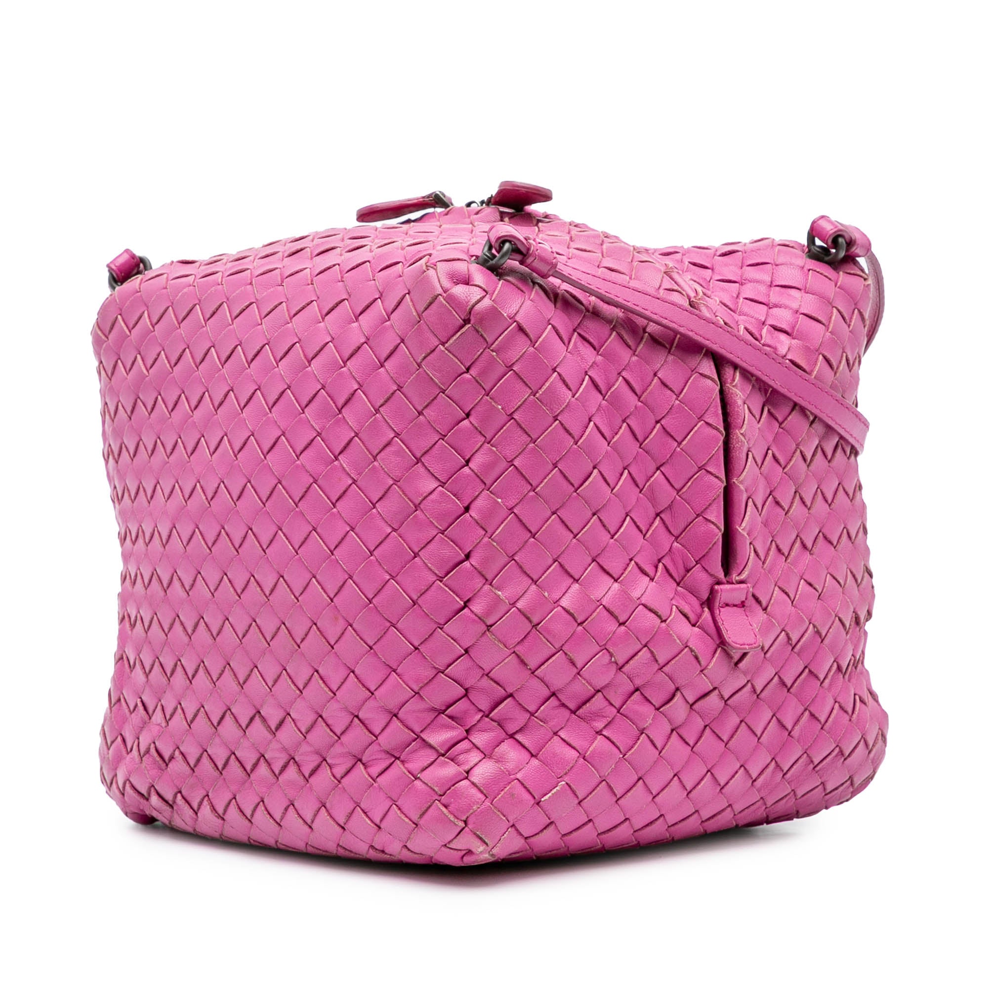 Nappa Intrecciato Cube Crossbody