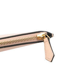 Leather Roma Zip Clutch