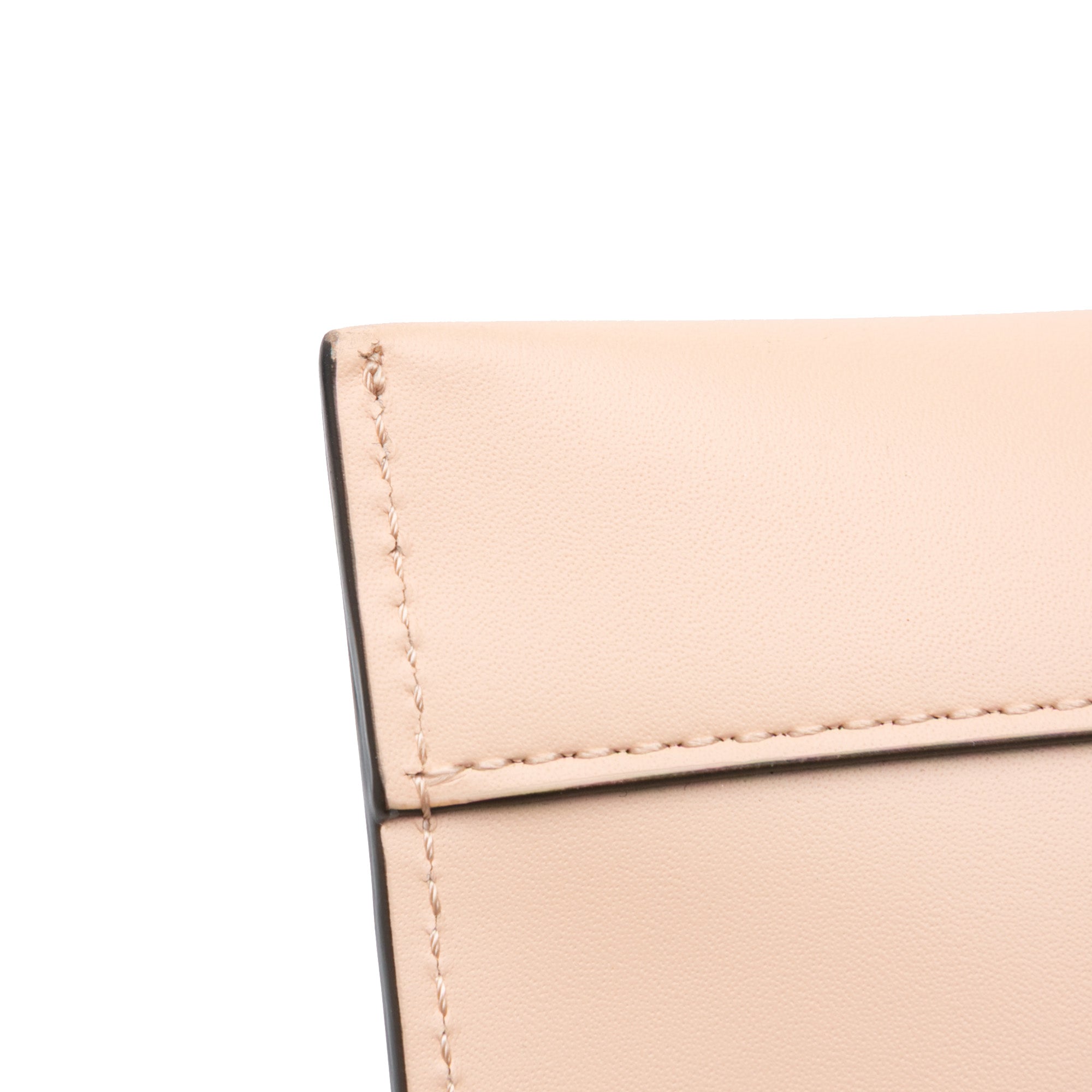 Leather Roma Zip Clutch