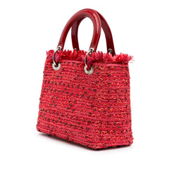 Medium Tweed Fringe Rhinestone Lady Dior